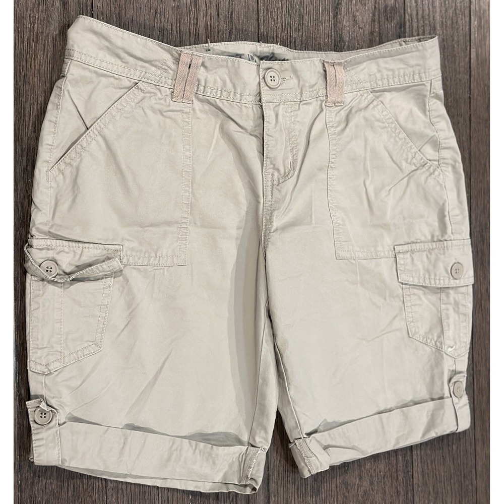Apt.9 Utility Bermuda cargo‎ shorts 100% cotton lightweight hiking outdoor sz 8
